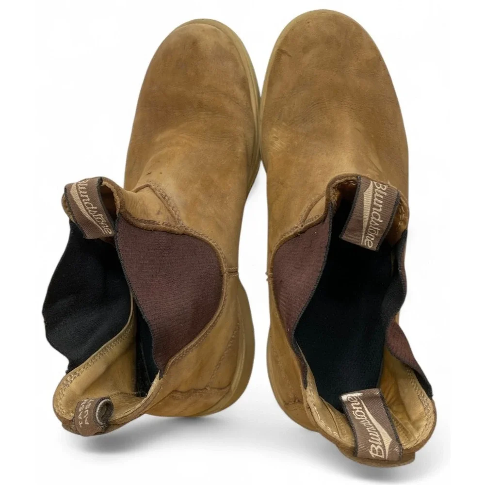 Blundstone 1320 Chelsea Boots Beige Tan Brown 11 Suede